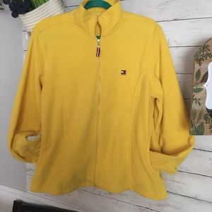 Yellow Tommy Hilfiger Zip-up Fleece w/pockets